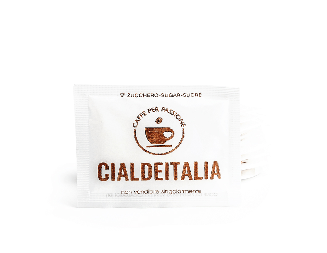 Zucchero in bustina - Cialdeitalia - 100 pezzi